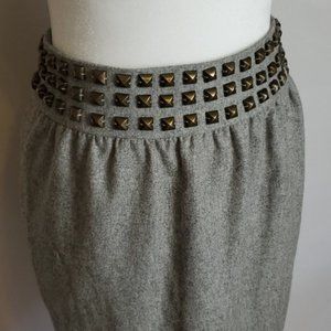 Anthropologie Silence & Noise 66170 Studded Skirt